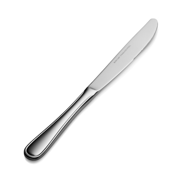 Bon Chef Tuscany, Dinner Knife, Euro, Solid Handle, Mirror Finish, 13/0, 9.69" , set of 12 - S312