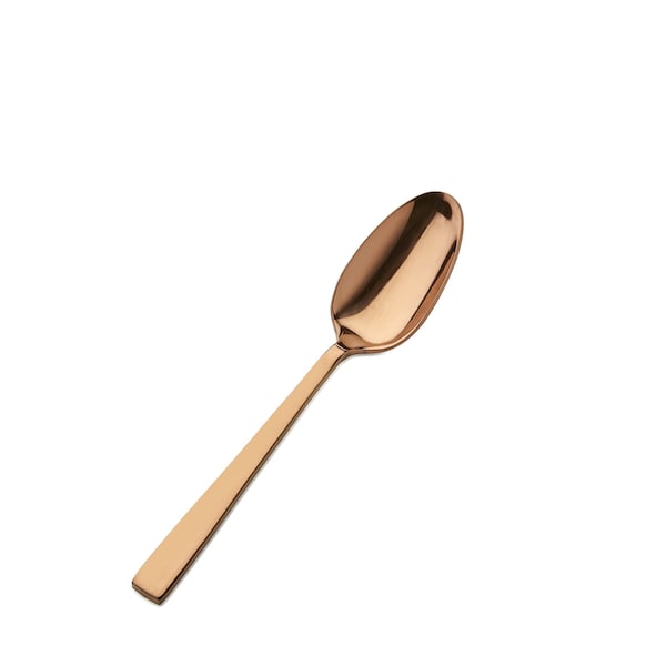 Bon Chef Roman, Teaspoon, Mirror Finish, 18/10, 6.25" - Rose Gold , set of 12 - S3700RG