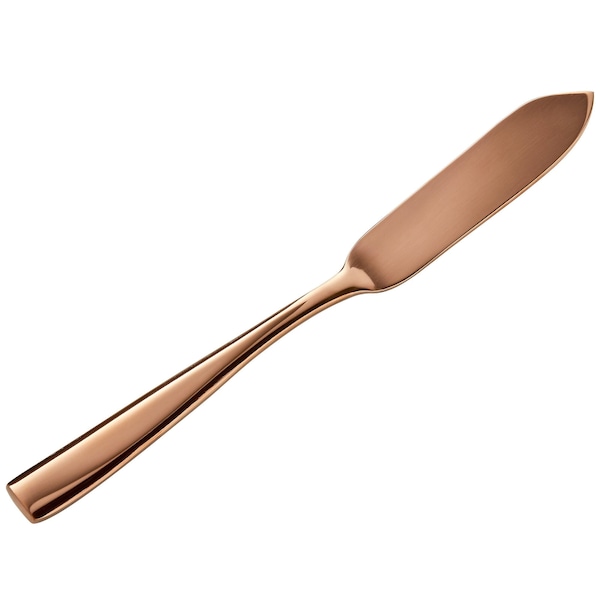 Bon Chef Manhattan, Butter Knife, Mirror Finish, 18/10, 6.63" - Rose Gold , set of 12 - S3010RG