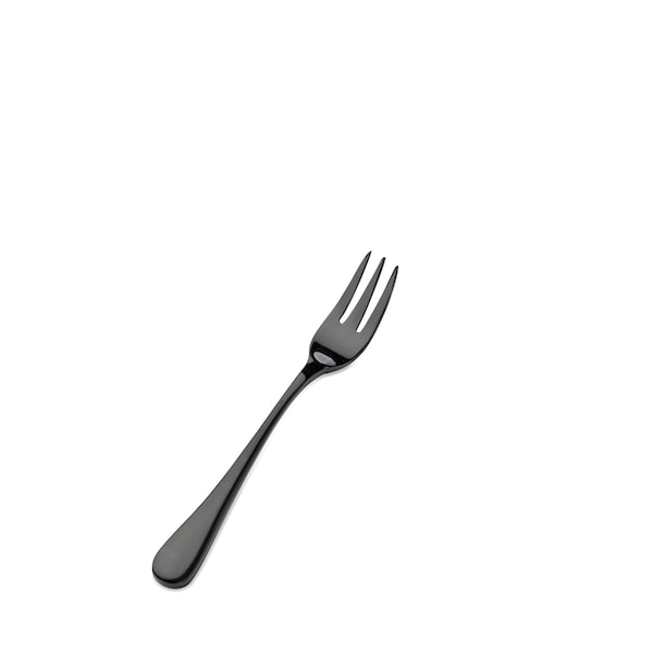 Bon Chef Como, Oyster/Cocktail Fork, Mirror Finish, 18/10, 5.5" - Black , set of 12 - S4008B