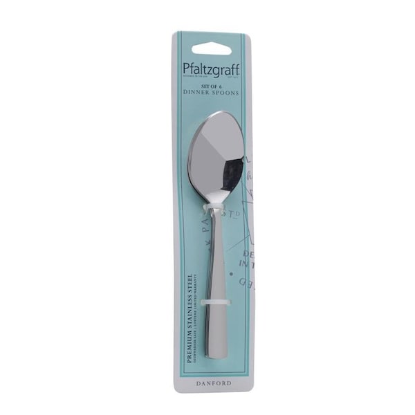 Pfaltzgraff Pfaltzgraff Silver Stainless Steel Danford Dinner Spoon Set 6 pc - 5243533