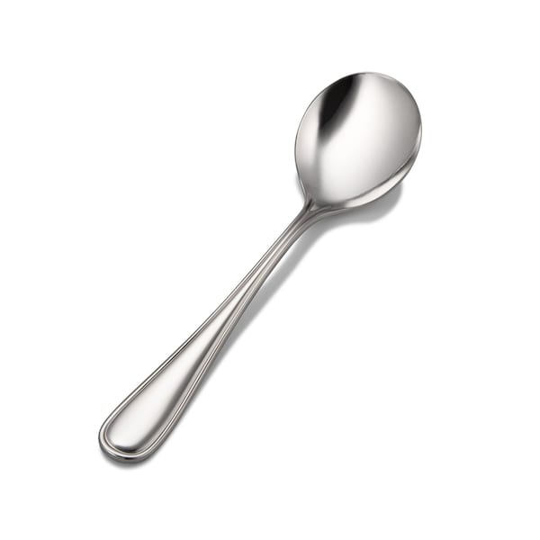 Bon Chef Ravello, Round Soup Spoon, Mirror Finish, 18/10, 6.89" , set of 12 - S4622