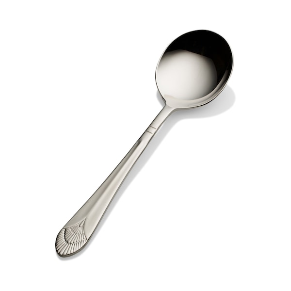 Bon Chef Nile, Bouillon Spoon, Mirror Finish, 18/10, 6.29" , set of 12 - S1701