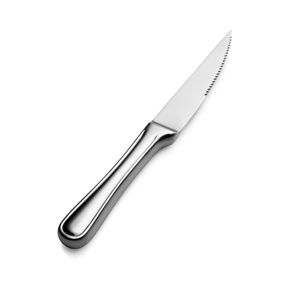 Bon Chef Tuscany, Gaucho Steak Knife, Hollow Handle, Mirror Finish, 13/0, 9.75" , set of 12 - S320