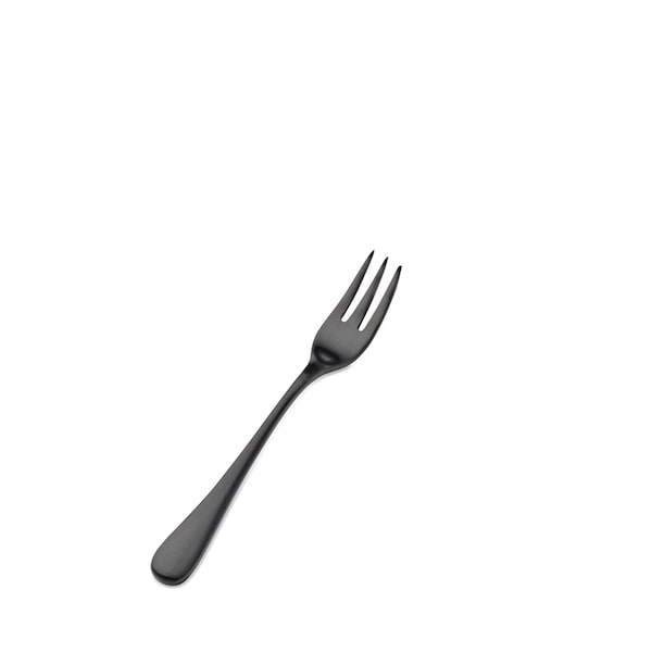 Bon Chef Como, Oyster/Cocktail Fork, Satin Finish, 18/10, 5.5" - Black Matte , set of 12 - S4108BM