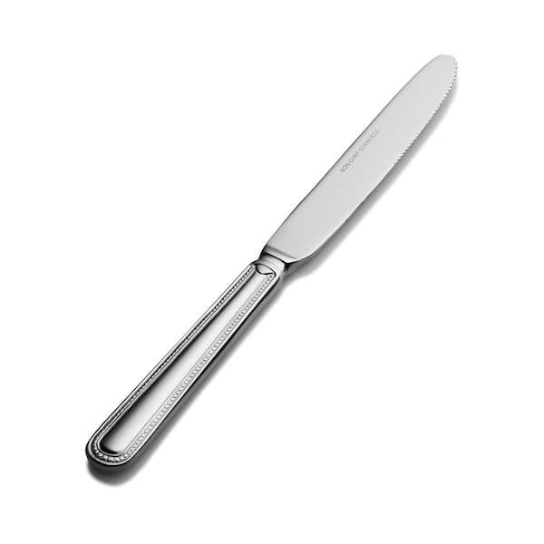 Bon Chef Bolero, Dinner Knife, Solid Handle, Mirror Finish, 13/0, 9.22" , set of 12 - S711