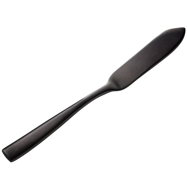 Bon Chef Manhattan, Butter Knife, Matte Finish, 18/10, 6.63" - Black Matte , set of 12 - S3010BM