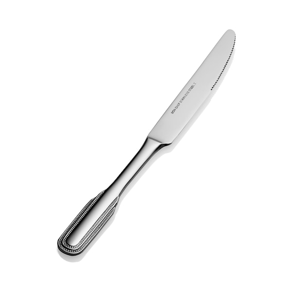 Bon Chef Empire, Dinner Knife, Euro, Solid Handle, Mirror Finish, 13/0, 9.80" , set of 12 - S2412