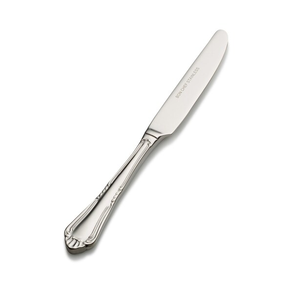 Bon Chef Sorento, Butter Knife, Euro, Solid Handle, Mirror Finish, 13/0, 6.95" , set of 12 - S1517