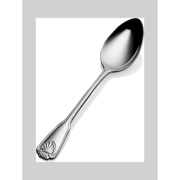 Bon Chef Shell, Soup/Dessert Spoon, Mirror Finish, 18/10, 7.57" , set of 12 - S2003
