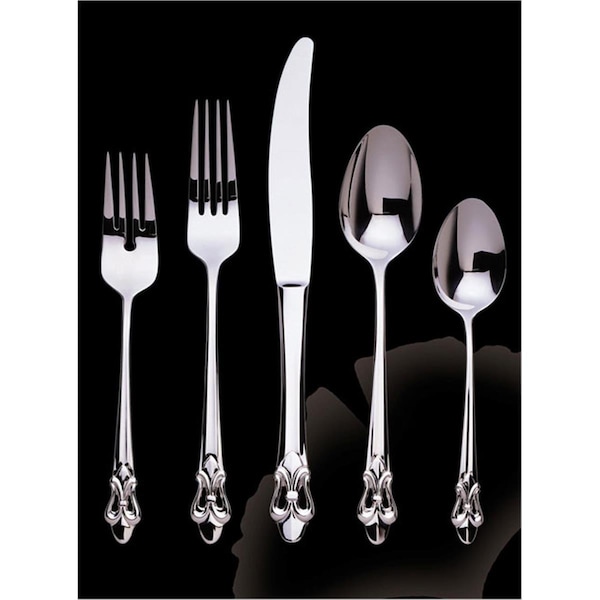 Fastfood Fleur de Lis 4 Piece Hostess Set - 18-10 Stainless - Mirror Finish, 4PK - FA73417