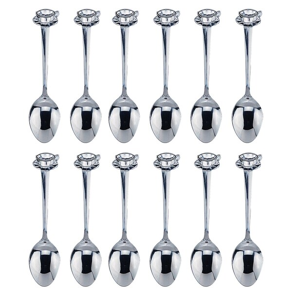 Hic Kitchen Fino Spoon Demi Cup/Saucer SS 12Pc - 555S/12