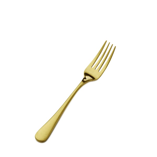 Bon Chef Como, Salad/Dessert Fork, Satin Finish, 18/10, 7" - Gold Matte , set of 12 - S4107GM