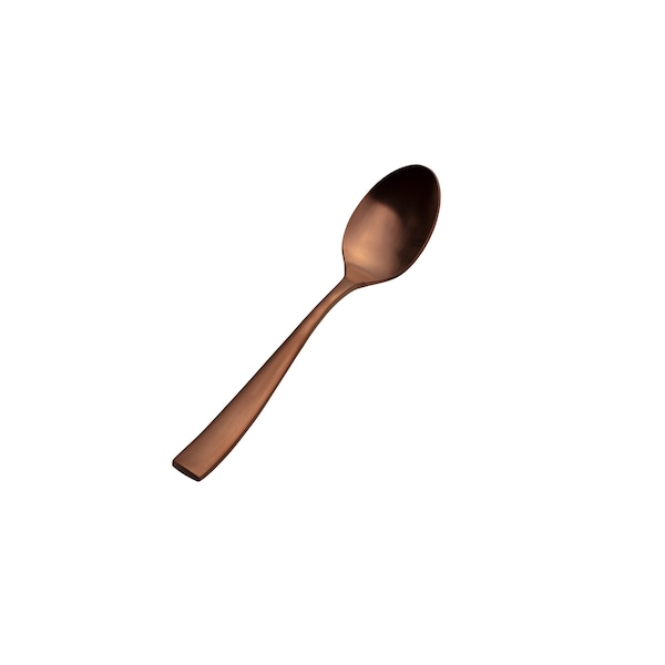 Bon Chef Manhattan, Soup/Dessert Spoon, Matte Finish, 18/10, 7.75" - Rose Gold Matte , set of 12 - S3003RGM