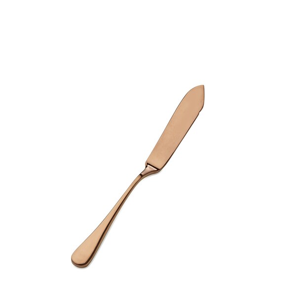 Bon Chef Como, Bread & Butter Knife, Hollow Handle, Mirror Finish, 13/0, 6.75" - Rose Gold , set of 12 - S4010RG