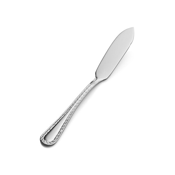 Bon Chef Amore, Butter Spreader, Flat Handle, Mirror Finish, 13/0, 6.70" , set of 12 - SBS413