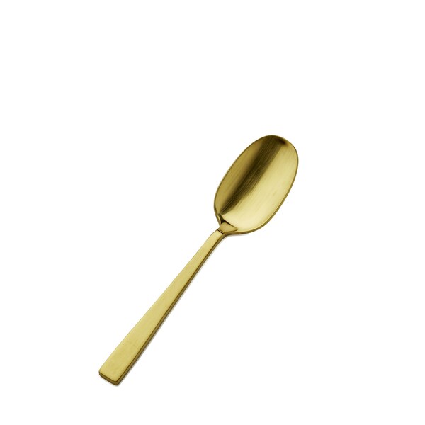 Bon Chef Roman, Soup/Dessert Spoon, Matte Finish, 18/10, 6.25" - Gold Matte , set of 12 - S3703GM