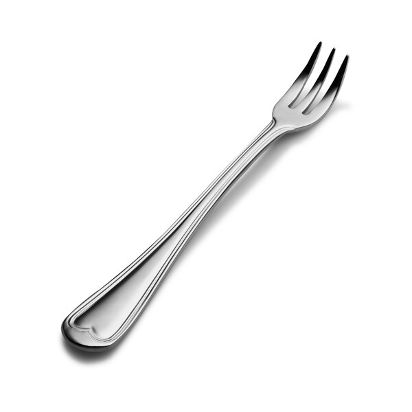 Bon Chef Victoria, Oyster/Cocktail Fork, Mirror Finish, 18/10, 5.66" , set of 12 - S608
