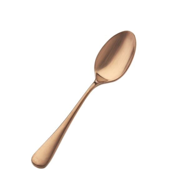 Bon Chef Como, Soup/Dessert Spoon, Satin Finish, 18/10, 8" - Rose Gold Matte , set of 12 - S4103RGM