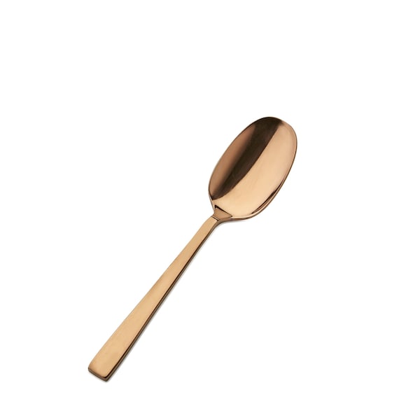 Bon Chef Roman, Soup/Dessert Spoon, Mirror Finish, 18/10, 6.25" - Rose Gold , set of 12 - S3703RG