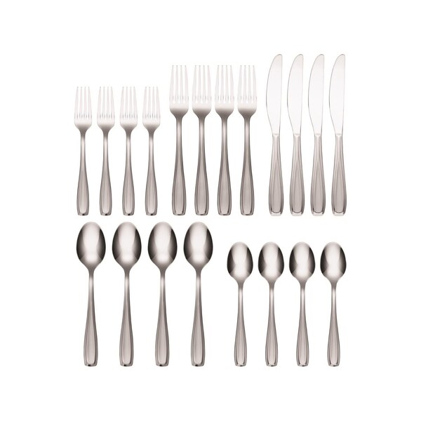 Cambridge Cambridge Waylen Sand Silver Stainless Steel Casual Flatware Set 20 pc - 426920CSLG12