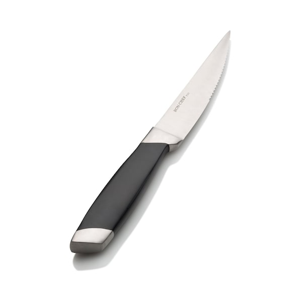 Bon Chef Gaucho, Steak Knife, S/S & Pp Handle, 5" Pointed Tip Blade, 13/0, 10" , set of 12 - S936