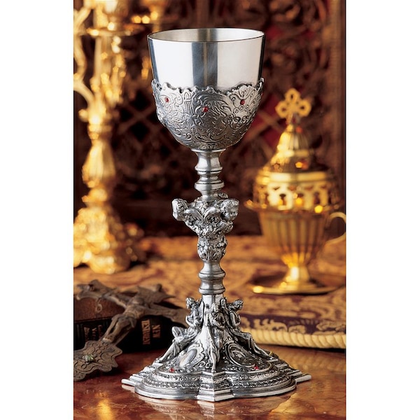 Design Toscano The Florentine Santa Croce Pewter Chalice - PA1004C