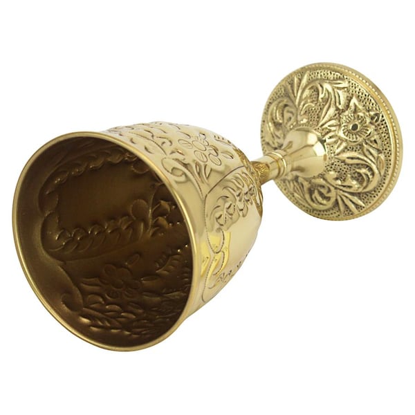 Design Toscano The King's Royal Chalice Embossed Brass Goblet - TV8004