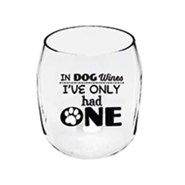 Zees Creations Zees Creations ED1001-W7 Dog Paw Print Ever Drinkware Wine Tumbler - ED1001-W7