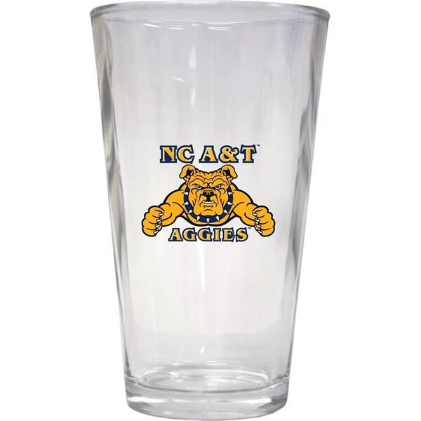 R & R Imports R & R Imports PNT2-C-NCAT19 16 oz North Carolina A&T State Aggies Pint Glass - Pack of 2 - PNT2-C-NCAT19