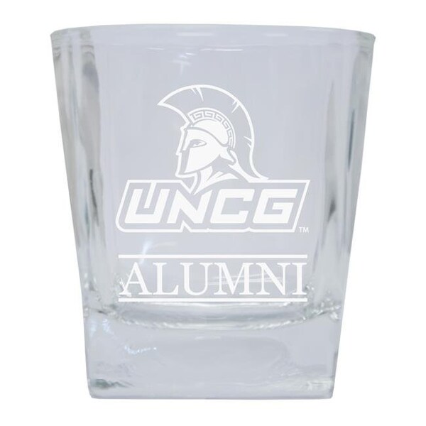 R & R Imports R & R Imports GLTB-C-UNCG20 ALUM North Carolina Greensboro Spartans 8 oz Etched Alumni Glass Tumbler - GLTB-C-UNCG20 ALUM