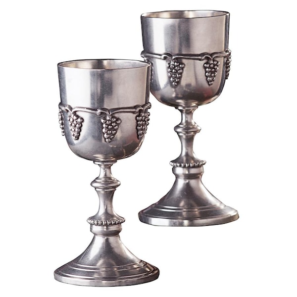 Design Toscano Italian Grape Harvest Pewter Goblets, PK 2 - PA9999
