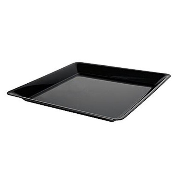 Fineline Settings Fineline Settings 3541-BK Black 14" x 14" Square Tray - SQ4414.BK