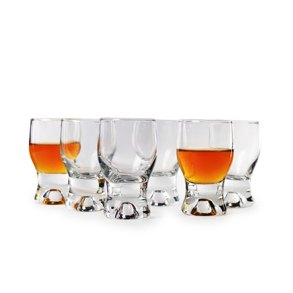 Circleware Tipsy Set of 6 - 2 oz. Shot Glasses - 42781/AM