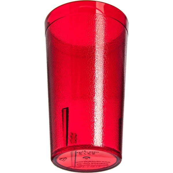 Carlisle Foodservice SAN Tumbler, 12 oz., 12/Pack, Ruby, PK6 - 5212-8210