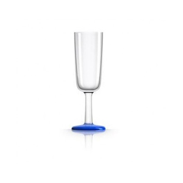 Coolcollectibles MARC NEWSON Flute Glass, Klein Blue Nonslip Base, 4PK - CO2635046