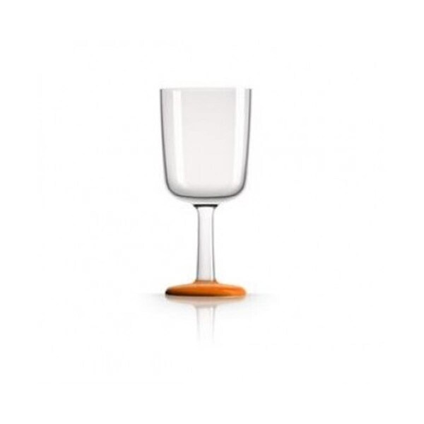 Coolcollectibles MARC NEWSON Wine Glass, Orange Nonslip Base, 4PK - CO2635052