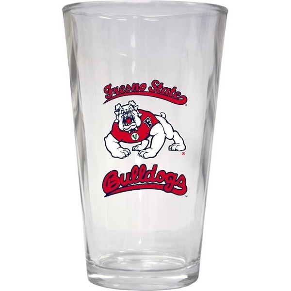 R & R Imports R & R Imports PNT2-C-FRS19 16 oz Fresno State Bulldogs Pint Glass - Pack of 2 - PNT2-C-FRS19