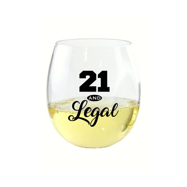 Zees Creations 21 Legal EverDrinkware Wine Tumbler, 4PK - ED1001-A2