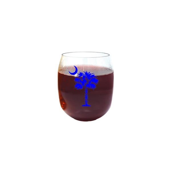 Zees Creations Blue Palmetto Tree Ever Drinkware Wine Tumbler - ED1001-PTB