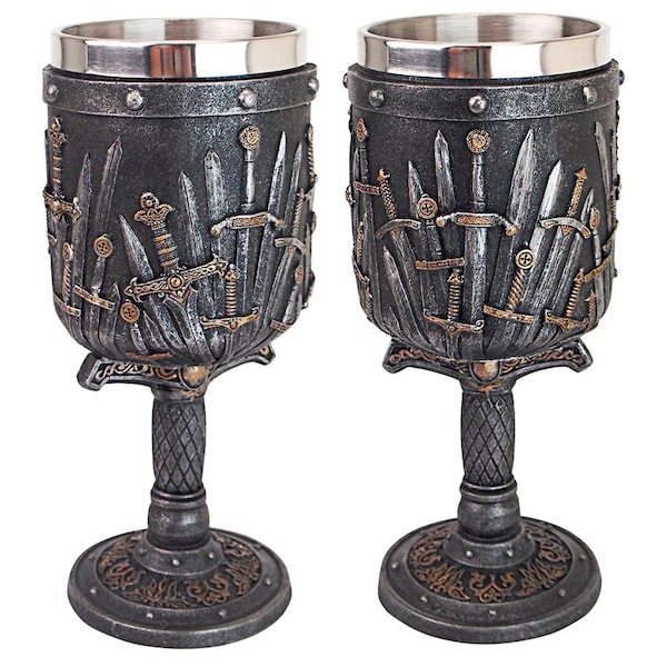 Design Toscano Lord of the Swords Gothic Goblet, PK 2 - CL97423