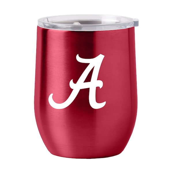 Logo Brands Alabama 16oz Gameday Stainless Curved Beverage - 102-S16CB-1