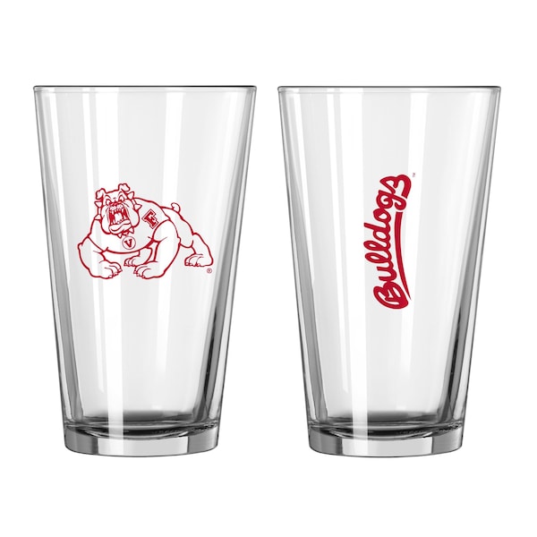 Logo Brands Fresno State 16oz Gameday Pint Glass - 140-G16P-1