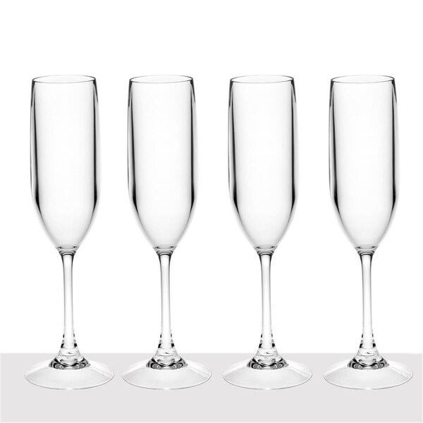 Repartir Unbreakable Tritan 6 oz Champagne Flute - Set of 4 - RE2607846