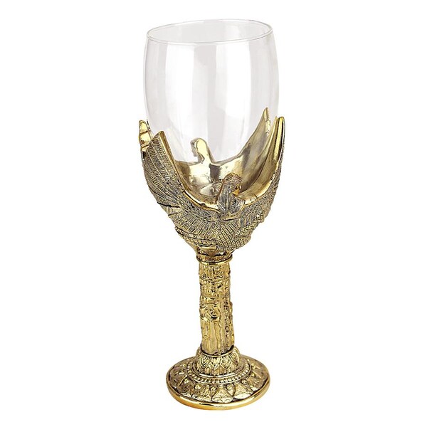 Design Toscano Goddess Isis Sculptural Wine Goblet, PK 2 - JQ99685