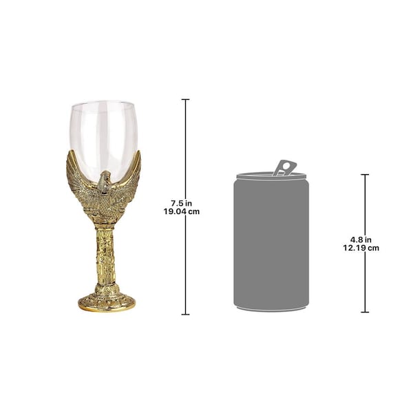Design Toscano Goddess Isis Sculptural Wine Goblet, PK 2 - JQ99685
