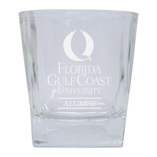 R & R Imports R & R Imports GLTB-C-FGC20 ALUM Florida Gulf Coast Eagles 8 oz Etched Alumni Glass Tumbler - GLTB-C-FGC20 ALUM
