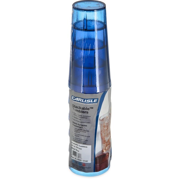 Carlisle Foodservice SAN Tumbler, 20 oz., 6/Pack, Royal Blu, PK12 - 5220-8147