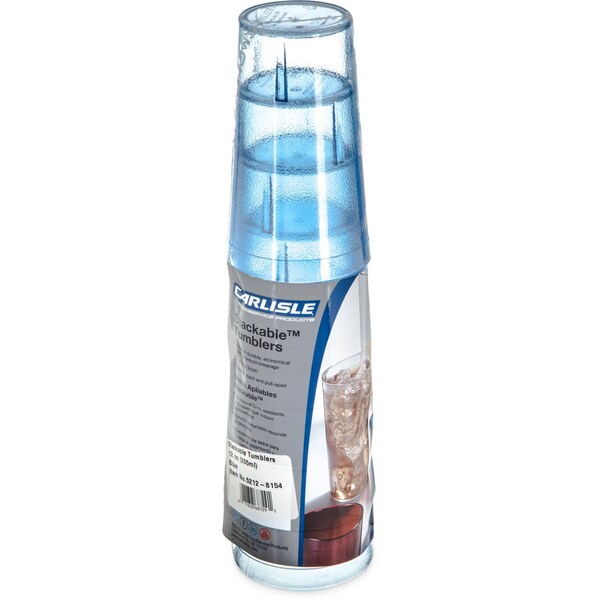 Carlisle Foodservice SAN Tumbler, 12 oz., 6/Pack, Blue, PK12 - 5212-8154