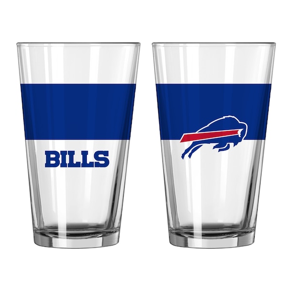 Logo Brands Buffalo Bills 16oz Colorblock Pint Glass - 604-G16P-11